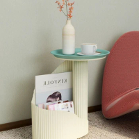 Simple Design Book, Newspaper And Magazine Shelves Nordic Modern Creative Retro Sofa Small Coffee Table