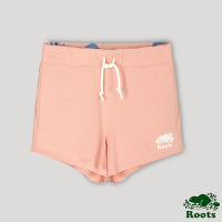 Roots大童- 大自然俱樂部系列 海狸LOGO口袋短褲-粉紅色