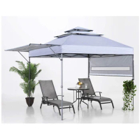 Pop Up Gazebo Tents Canopy With 3-tier Roof