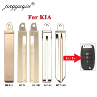 jingyuqin Uncut Flip Car Key Blade for Kia K3 K4 K5 Sportage Carens Cerato Forte Sorento Ceed Stonic Stinger Picanto Rondo Soul