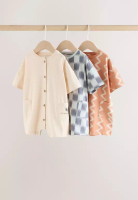 NEXT Jersey Baby Rompers 3 Pack
