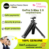 GoPro 3-Way Grip 2.0 Multi Mount Tripod Selfie Stick Magic Arm For Hero 12 11 10 9 Original Accessory