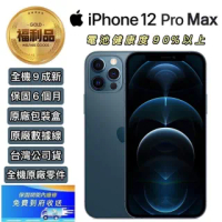 【Apple 蘋果】A級福利品 iPhone 12 Pro Max 6.7吋 128GB 智慧手機(贈已貼妥滿版玻璃貼+空壓殼)