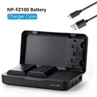 NP-FZ100 NP-FZ100 Battery and Charger for Sony A7 III, Sony Alpha A7R III, A7R IV, A9, A6600, Alpha 9S, A7R3 A7S III, A7R III
