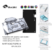 Bykski N-RTX3070FE-X NVIDIA GeForce RTX 3070 / RTX 3060Ti Fo