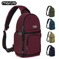 Camera Sling Bag DSLR/SLR/Mirrorless Case Shockproof Photography Camera Backpack with Tripod Holder for Canon/Nikon/Sony/Fuji