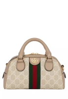 Gucci GUCCI Ophidia GG Mini Top Handle Bag Beige White