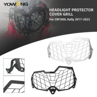 NEW For Honda CRF300L Rally CRF 300L CRF 300 L Rally 2017-2023 Motorcycle Headlight Headlamp Grille Shield Guard Cover Protector