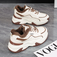 Women's running shoes, versatile dad sneakers, women's sports shoes, 2025 winter wear-resistant casu