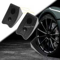 2PCS Wheel Chocks High Quality Skid Resist High Strength Car Stopper For Car SUV Truck Car Wheel Stop Slider Block