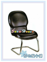 ╭☆雪之屋居家生活館☆╯AA329-01 洽談椅(黑皮)(319C)(電鍍)/造型椅/辦公椅/會議椅/電腦椅/休閒椅