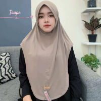 0945 JILBAB SIRIA TALI LONCENG DOA IBU JERSEY HQ HIGH QUALITY/HIJAB DOI SIZE M BERGO NONPED