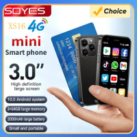 SOYES XS16 Mini SmartPhone Android 10 3.0'' 4G Mobile Phone Dual SIM Standby Play Store Global Version 3GB RAM 64GB ROM New