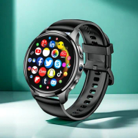 4G LTE Round Smart Watch Men Android 8.1 1.5" AMOLED Smartwatch Phone 750 mAh 5MP Camera GPS Wifi SIM Fitness Adult Google Store