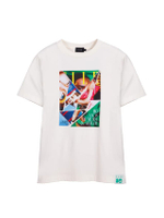 เสื้อยืดผู้หญิง แขนสั้น ผ้าคอตตอน ทรงเบสิก ลายกราฟิก รุ่น W3K718 - สีขาว | LIMITED EDITION 80 YEARS
