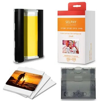 3 Inch Selphy Ink Paper Set Compatible for Selphy Canon CP1500 cp1300 CP1200 CP910 CP900 Photo Printer With 3 Inch Paper C Tray