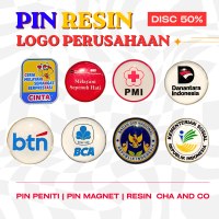 Pin Resin Logo Perusahaan [PEGADAIAN, BTN, BCA, BGN] Premium – Model Peniti & Magnet | PIN BROSS PEN
