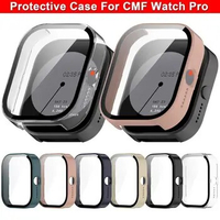 Hard Edge Shell Glass Screen Protector Film Smartwatch Frame Case For CMF Watch Pro Smart Watch Protective Cover Accessories