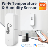 Tuya WiFi Temperature Humidity Sensor Smart Life APP Monitor Smart Home Work With Alexa Google Home No Hub Required