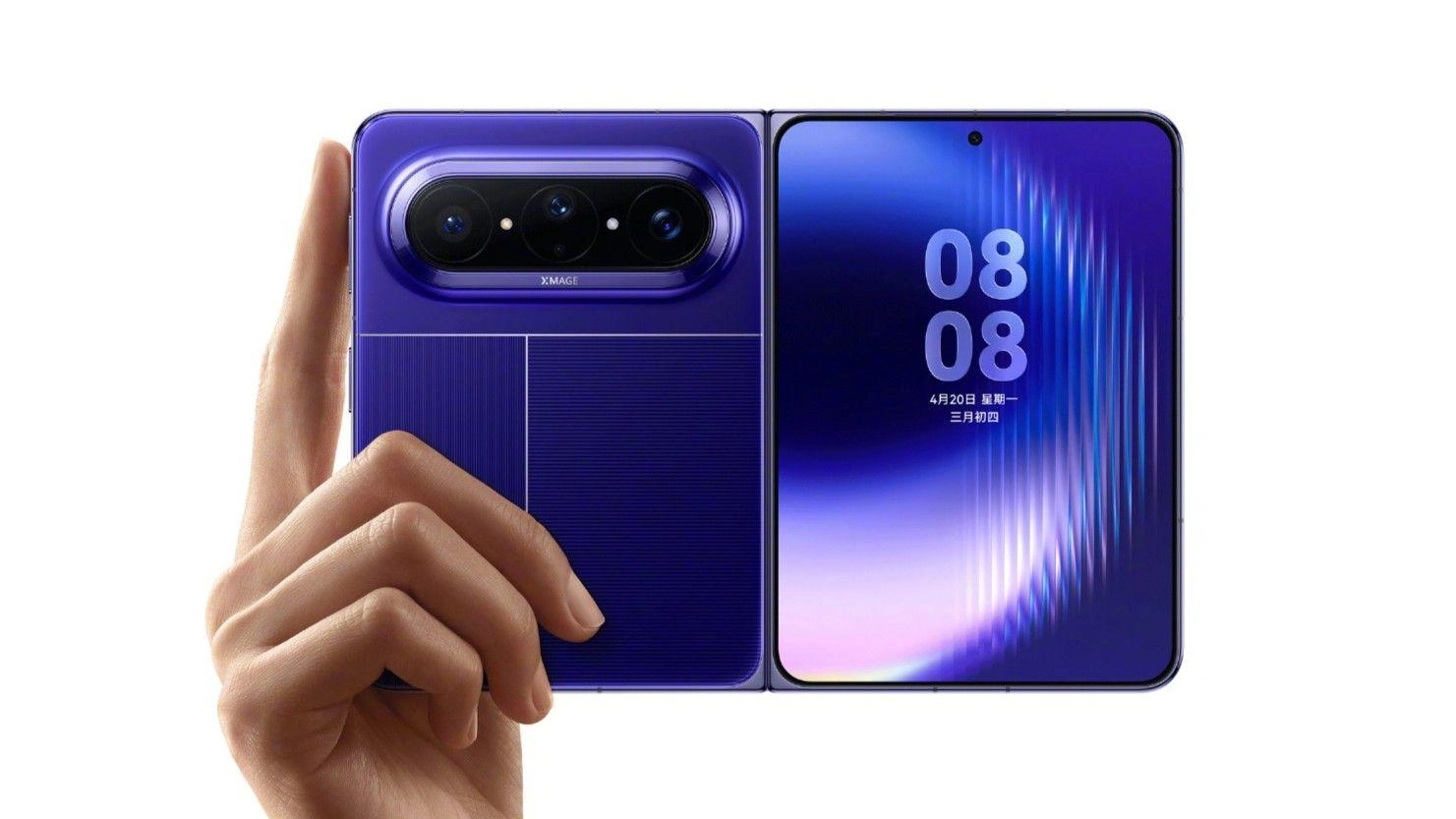 Huawei Pura X Max がワイドな折りたたみデザインで登場、Apple と