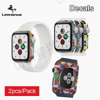 【滿299出貨】蘋果手錶 Watch Series 7 SE 6 5 4 卡通圖案全包 3M材質 彩色 背貼 皮膚 全覆蓋 後保護貼【亞德機械五金家居】