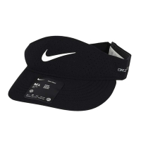 NIKE 中空遮陽帽-DRI-FIT ADV 防曬 遮陽 運動 帽子 FB6443-010 黑白