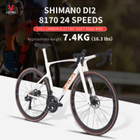 SAVA Dream Maker Full Carbon Fiber Bike Strap SHIMAN0 Di2 8170 24 Speed Hydraulic Disc Brake High End Race Class Road Bike