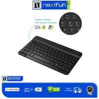 NEXTFUN Wireless Keyboard for PC Tablet Phone Computer Rechargeable Multi-Device Keyboard Compatible
