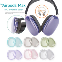 Suitable for Apple headset Bluetooth Max earphone earmuff protective case transparent airpods Max earcap protective case