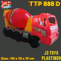 Truk Mixer Mainan Anak TTP 888 D Mainan Anak Super Truck dengan Desain Kuning dan Roda Hitam untuk A