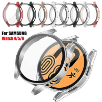 Full Cover Protective Case+Tempered Glass for Samsung Galaxy Watch 6 5 4 Protective Case for Galaxy Watch 4 40/44mm Accessories