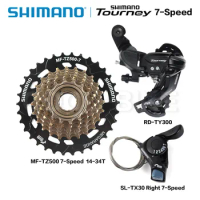 SHIMANO Tourney 6v 7v Groupset 6/7 Speed SL TX30 shifters RD TY300 Rear Derailleur MF TZ500 Freewheel for MTB Original parts