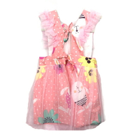 小白兔粉色紗裙 兒童圍裙【BlueCat】【JI2412】