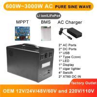 1500w portable power station without battery 1000w 3000w 2000w portable power station generator with solar with BMS