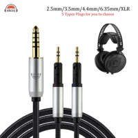 OKCSC 2m/200cm OFC Cable With 4.4mm 3.5mm 2.5mm 6.35mm XLR Plugs HiFi Cable For Audio-Technica ATH-R70X Earphone