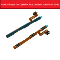 Power &amp; Volume Button Flex Cable For ASUS Zenfone 4 MAX Pro ZC554KL Power Volume ON OFF Switch Side Key Flex Ribbon Repair Parts