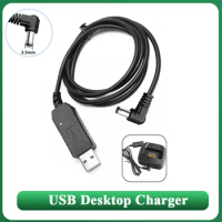 Baofeng Charger Cable DM 1701 Desktop USB Charger Cable For UV 5R UV 82 UV 10R DR-1801 Walkie Talkie UV 9R Plus UV S9 Ham Radios