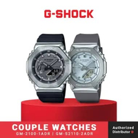 Jam Tangan Analog Digital Couple G-Shock GM-2100-1ADR & GM-S2110-2ADR Original Resin Band
