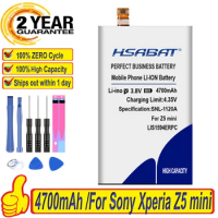 HSABAT 4700mAh LIS1594ERPC Battery for Sony Xperia Z5 mini Z5 compact E5823 E5803 XA Ultra C6 F3216 F3215 F5321 F3216Xc Xmini