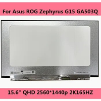 15.6" Slim LED Matrix For Asus ROG Zephyrus G15 GA503Q Laptop Lcd Screen Panel QHD 2560*1440p 2K165HZ N156KME-GNA NE156QHM-NY1 2
