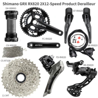 shimano GRX RX820 2X12 Speed RX820 Groupset Road Bike Groupset 170/172.5mm 48-31T Bicycle Group Set 2*12 speed