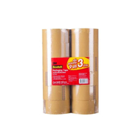 SCOTCH(R) เทปปิดกล่องสีชา 48มม. X 40เมตร แพ็ค 9 ฟรี 3 ม้วน