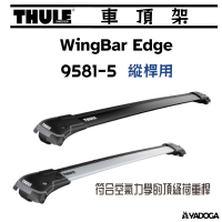 【野道家】Thule WingBar Edge 9581-5 橫桿 (縱桿用) 銀色/黑色
