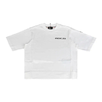 【MONCLER】MONCLER Grenoble顛倒橡膠LOGO純棉短袖T恤(女款/雪白)