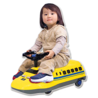 【日本兒童車品牌A-KIDS】新幹線Dr.Yellow黃博士扭扭車(扭扭車 騎乘玩具 滑步車 學步車)