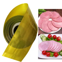 5/3/1M Golden Green Food Grade Casings for Sausage Salami Width 85mm Shell for Sausage Maker Machine Hot Dog Plastic Casing