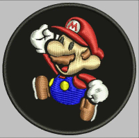 EMBLEM PATCH BORDIR MARIO KUALITAS TINGGI - DH