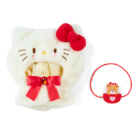 【SANRIO 三麗鷗】玩偶專用斗篷 造型玩偶裝 附小包 Hello Kitty