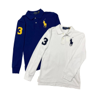RALPH LAUREN Ralph Lauren 大馬 長袖 polo衫 青年版 長polo衫 純棉 刺繡logo polo(長袖9730AA3)