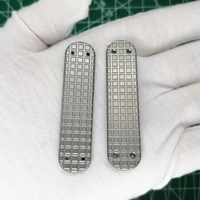 1 Pair 58mm TI Scales for Victorinox Swiss Army Knife Titanium Alloy Hand Made Scale for SAK